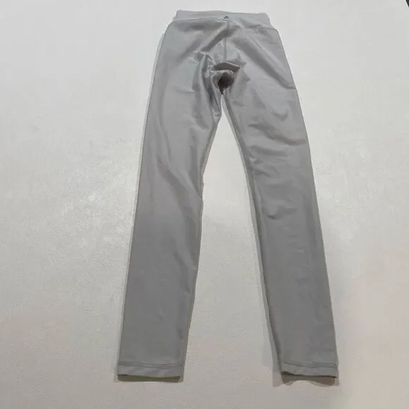 We Wore What Gray Lace Up High Waist Leggings XS Stretch Athleisure Pants - Picture 2 of 9